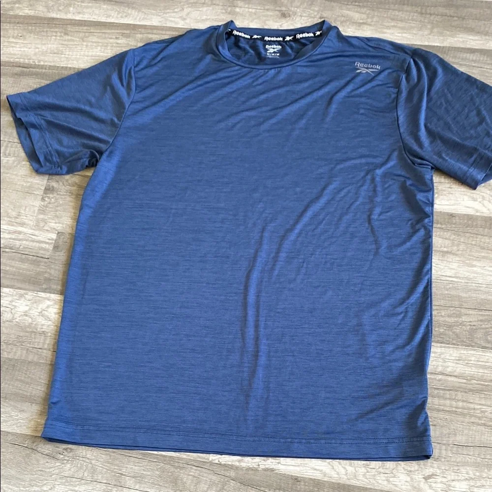 Reebok Blue Short Sleeve Athletic Tee - Picture 2 of 2